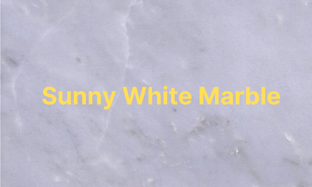 sunny white marble